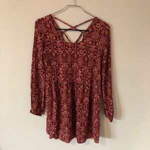 Floral Open-back dress